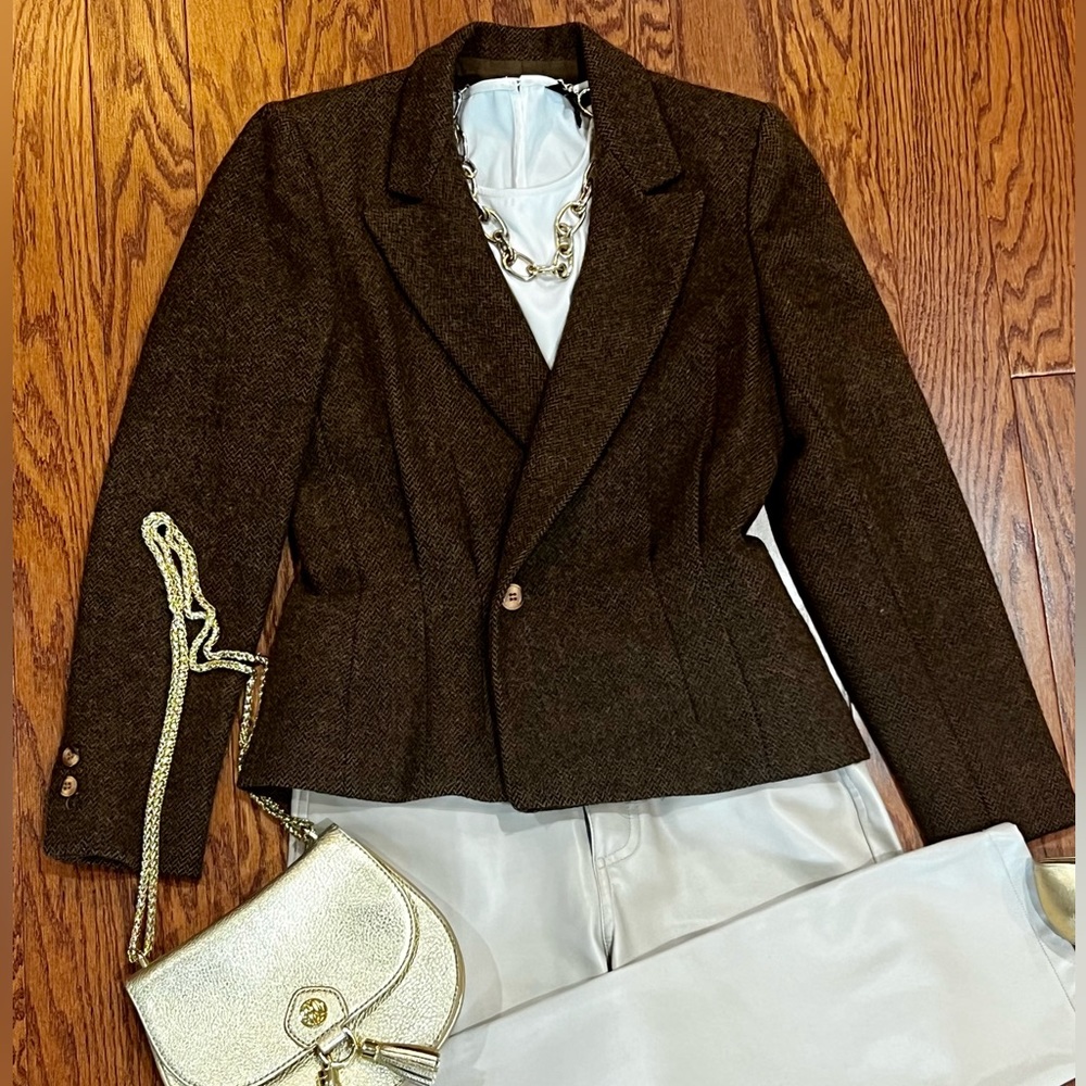Anne Klein Vintage Tweed Blazer- Size 6 - Picture 2 of 11